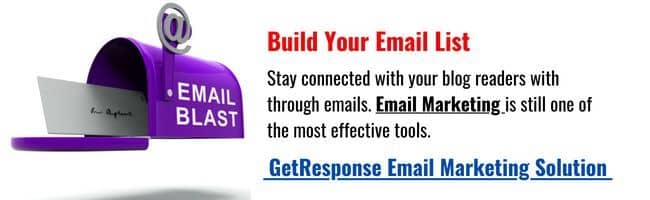 build a list using get ressreponse email marketing