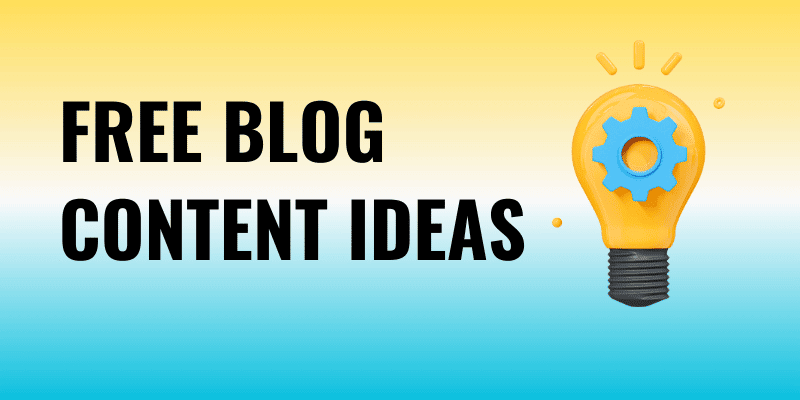 brainstorming blog content ideas