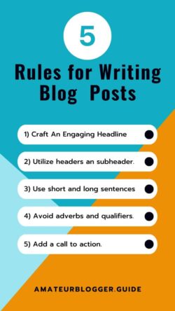 blog writing tips chart
