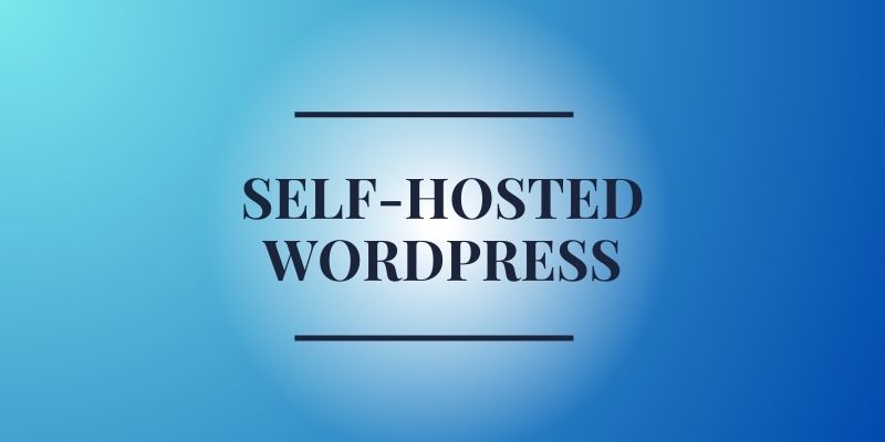 why choose self hosted for your building your wordpress blog.