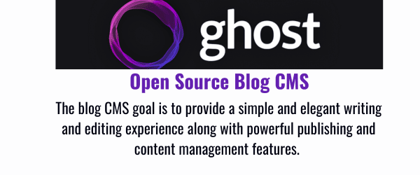 ghost blog content management system